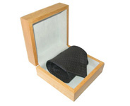 square wooden box for necktie