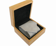 square wood boxes for silk tie