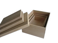 wooden boxes natural
